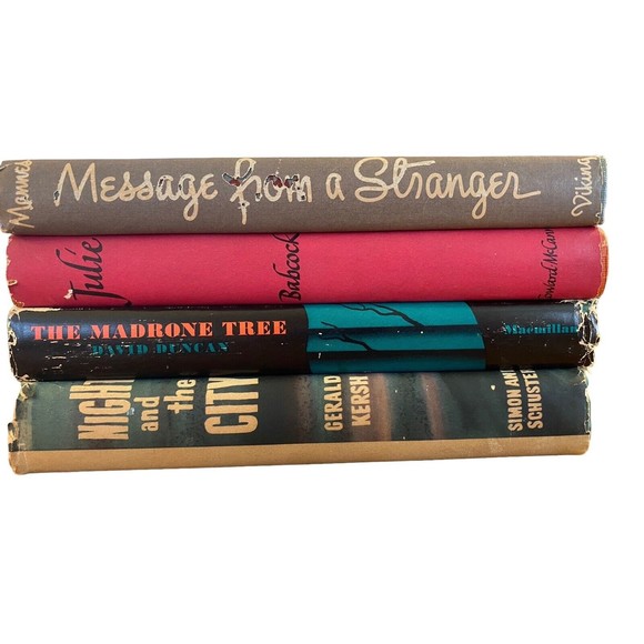 4 Novels from the 1940's Night and the City The Madrone Tree Julie +1 - Picture 1 of 13